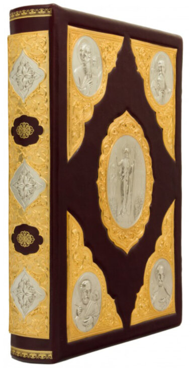 Книга «Святе Євангеліє» у шкіряній палітурці — ElitPodarok