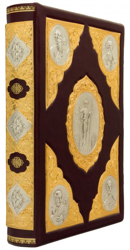 Книга «Святое Евангелие» в кожаном переплете фото 1 — ElitPodarok