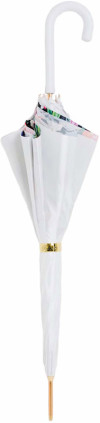 Парасолька складана FLOWERED WHITE UMBRELL від PASOTTI фото 2 — ElitPodarok