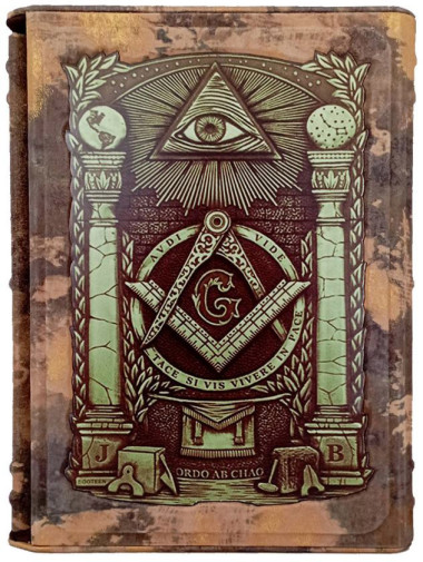 Книга в коже «Тайные общества» Чарльз Гектон — ElitPodarok