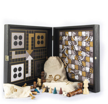 Комбинированная игра 4 в 1 Manopoulos (шахматы, нарды, лудо, змейки/лесенки) — ElitPodarok