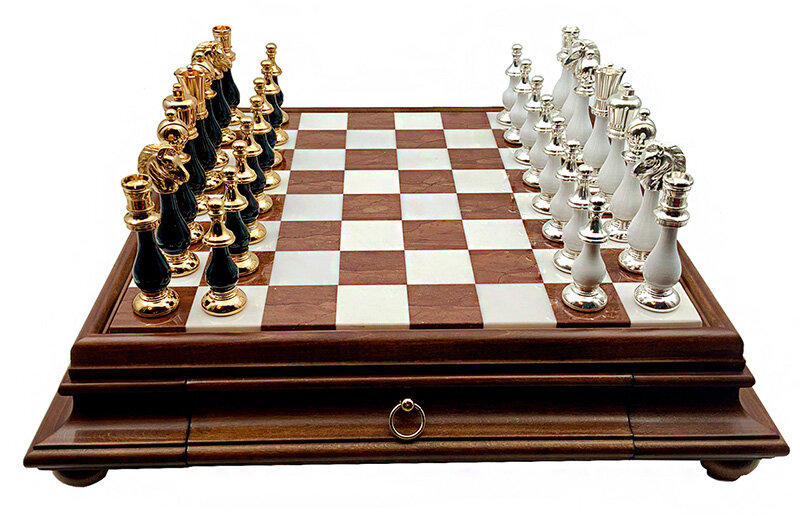 Шахматы Italfama Классика 154GSBN+419AW фото 1 — ElitPodarok