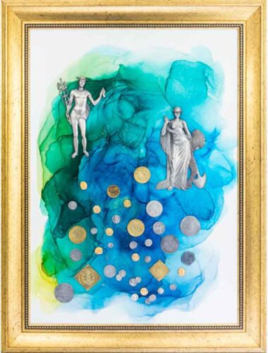 Авторское панно «На богатство и достаток. Монеты» — ElitPodarok