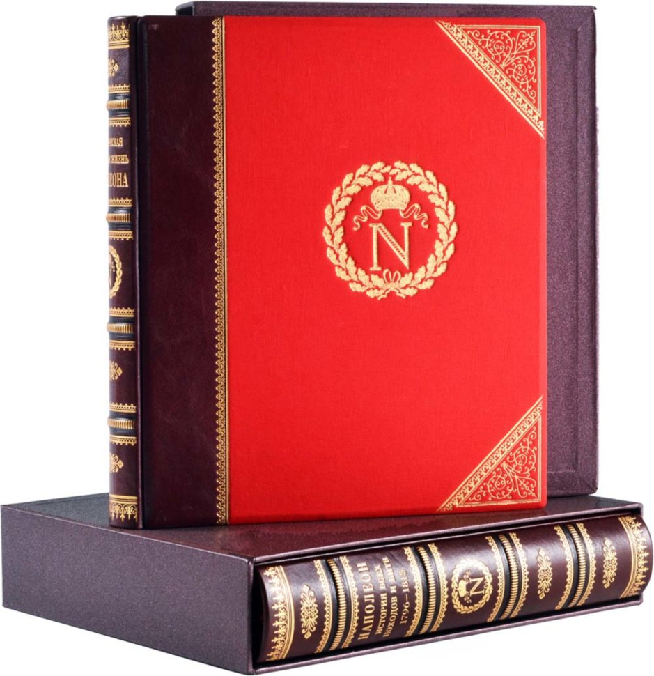 Книга «Наполеон» комплект з 2 томів у шкіряній обкладинці фото 1 — ElitPodarok