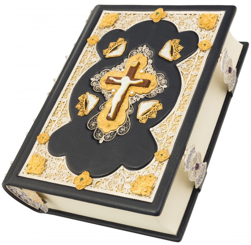 Книга «Біблія» у шкіряній палітурці фото 1 — ElitPodarok