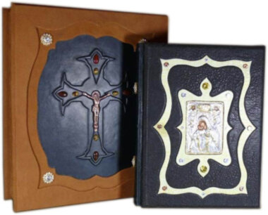 Шкіряна книга «Христос Воскрес. Євангельська історія» — ElitPodarok