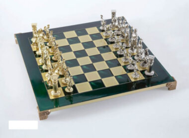 Шахи Manopoulos "Греко-римські" S11GRE, латунь, дерев'яний футляр — ElitPodarok