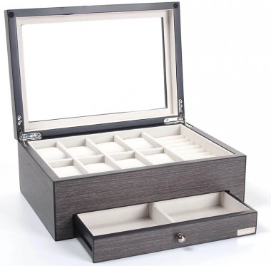Шкатулка для хранения часов, украшений и очков Salvadore WB/2271/8.G.JW — ElitPodarok