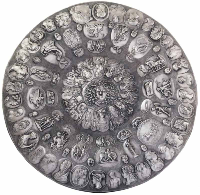 Щит з Медузою-Горгоною та камеями фото 1 — ElitPodarok