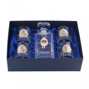 Сет для віскі з платиною "Генеральський квінта" від Boss Crystal — ElitPodarok