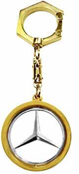 Золотий автомобільний брелок Mercedes фото 1 — ElitPodarok