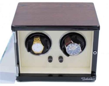 Шкатулка Salvadore для подзавода 2 часов SL/3202-BRW 2x2 — ElitPodarok