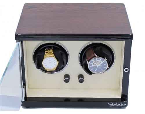 Шкатулка Salvadore для подзавода 2 часов SL/3202-BRW 2x2 фото 1 — ElitPodarok