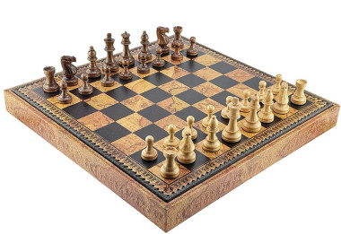 Шахи Italfama Palissandro Dorato G250-77+222MAP &mdash; ElitPodarok