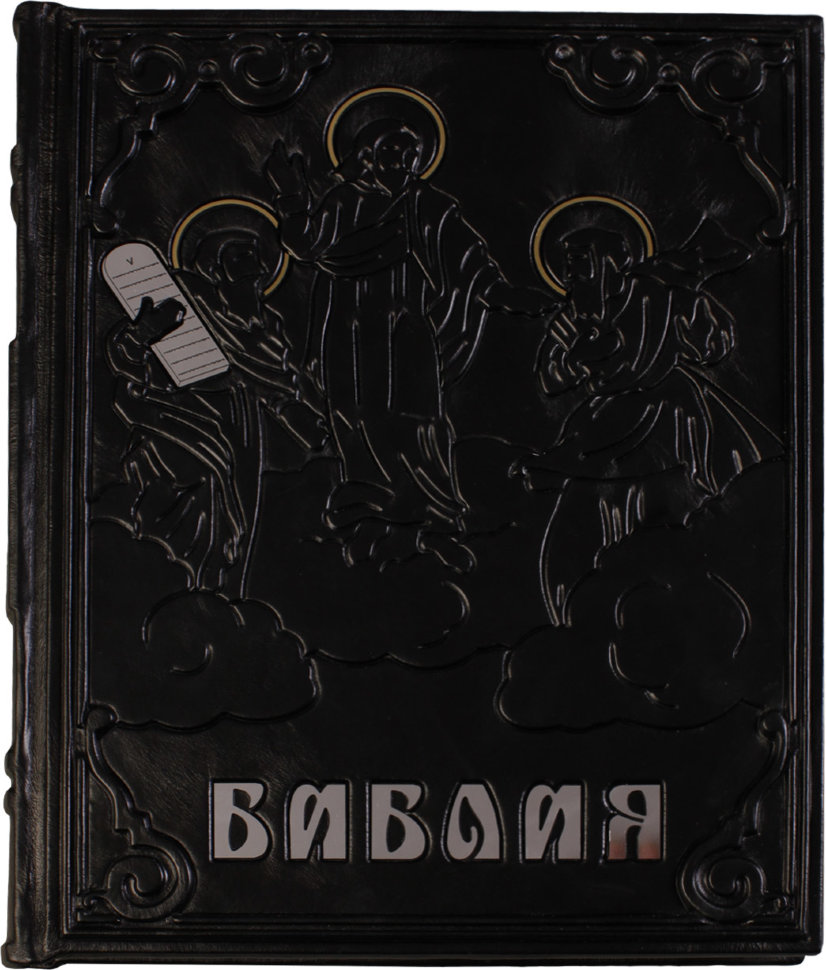 Книга «Ілюстрована Біблія» у шкіряній обкладинці фото 1 — ElitPodarok