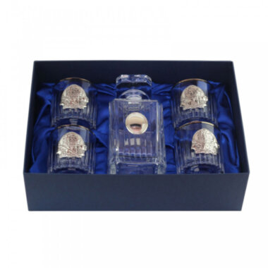 Сет для віскі з платиною "Директорський квінта" від Boss Crystal — ElitPodarok