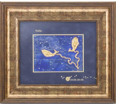 Подарочное панно «Знак зодиака Рыбы» — ElitPodarok