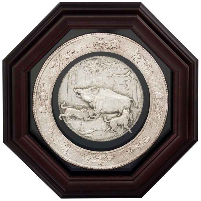 Сувенір мисливцеві "Полювання на кабана" фото 1 — ElitPodarok