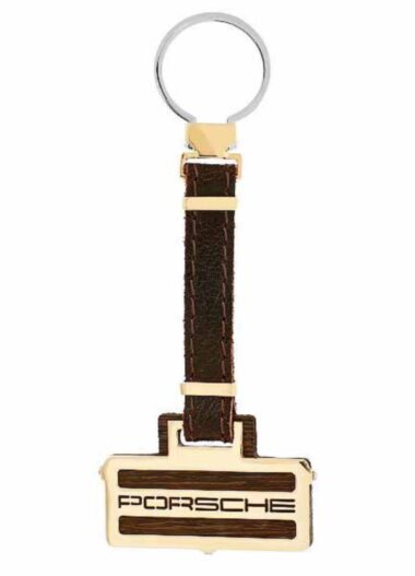 Золотой автомобильный брелок Porsche — ElitPodarok