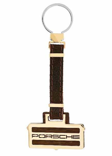 Золотий автомобільний брелок Porsche фото 1 — ElitPodarok