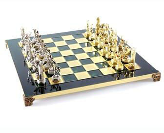 Шахматы Manopoulos «‎Греческая мифология»‎ S4GRE зеленые — ElitPodarok