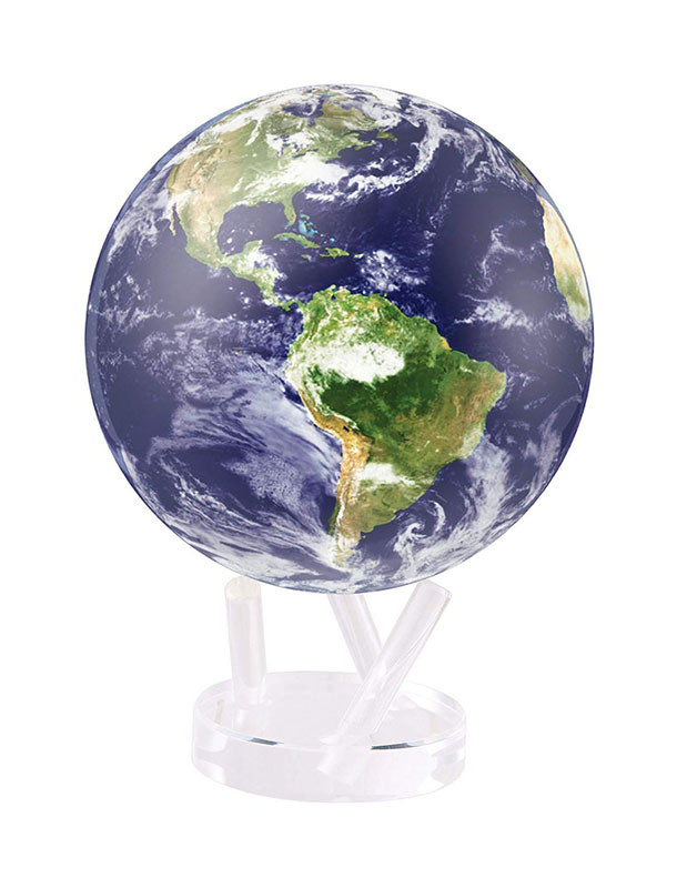 Гіро-глобус Земля у хмарах від Solar Globe Mova, 15,3 см фото 1 — ElitPodarok