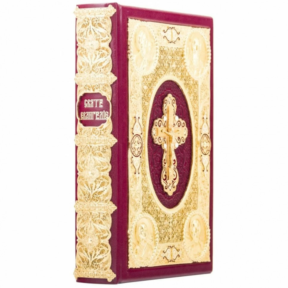 «Святе Євангеліє» Подарочная книга в кожаном переплете фото 1 — ElitPodarok